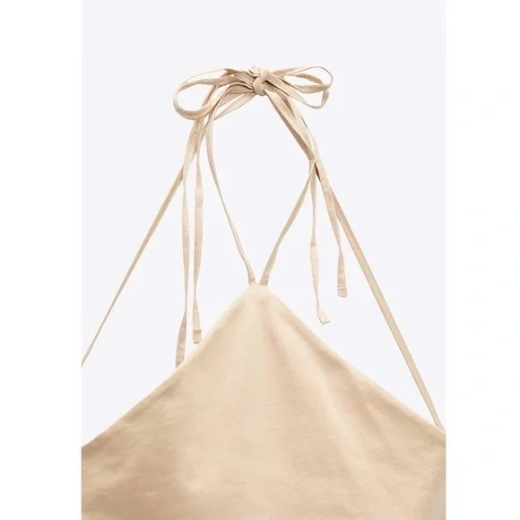 🐚 ZARA TAN BACK TIE JUMPSUIT! - Picture 14 of 16